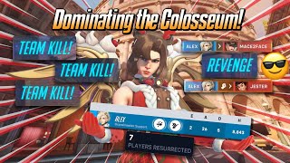 Dominating the Colosseum! 😎 - Mercy Gameplay \u0026 Commentary - Overwatch 2 (Season 20)