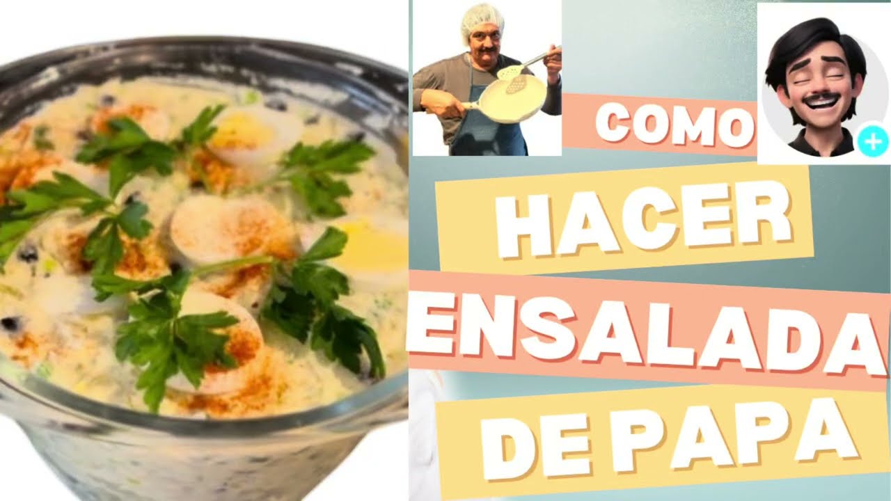 “COMO HACER UNA RICA ENSALADA DE PAPÁ” #recetas, #cocina, #ensalada