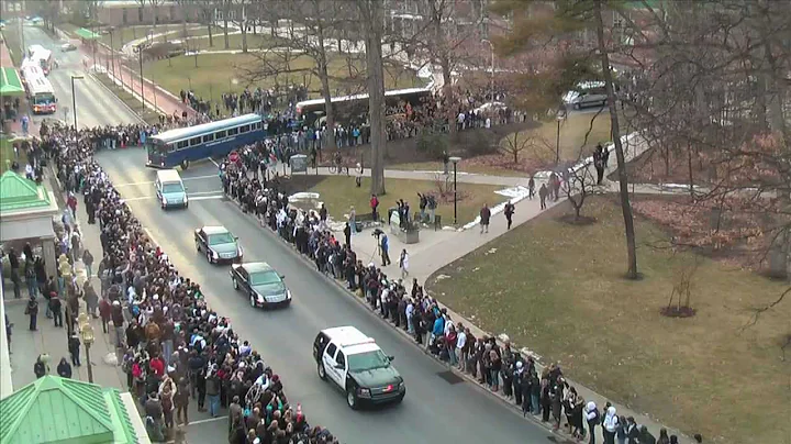 Paterno crosses campus for the last time during fu...