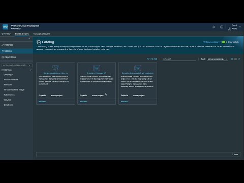 Self-service Database Provisioning with VMware Data Services Manager and VCF Automation
