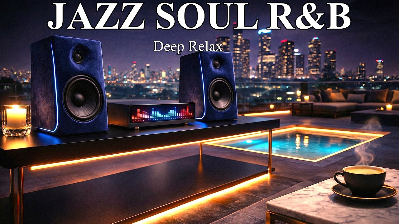 Smooth Jazz x Soulful R&B – Cozy Night Lounge Music for Work, Study & Stress Relief