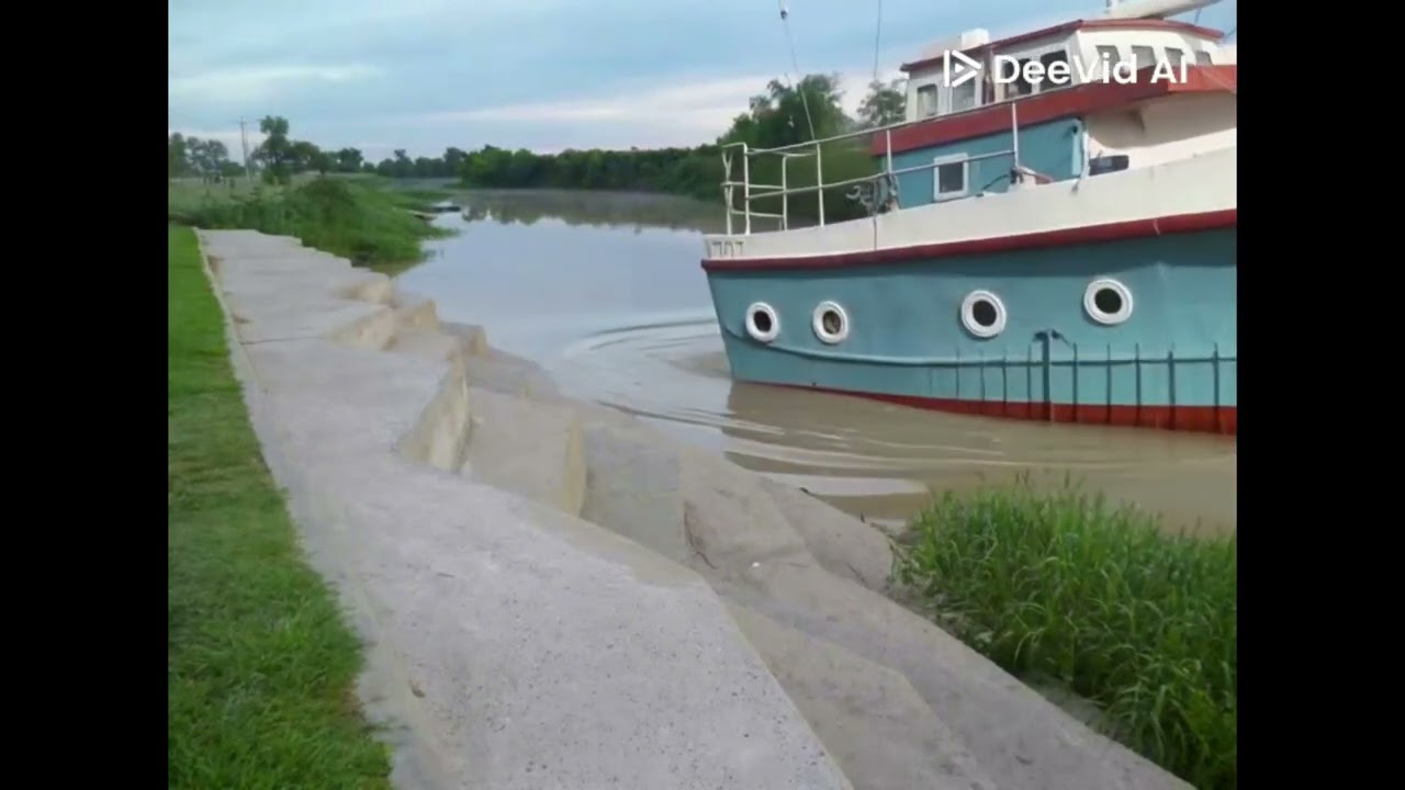 C/ Inteligencia Artificial+Photoshop Video Casa Barco Navegando-Foto Casa Barco Esfera De Cristal