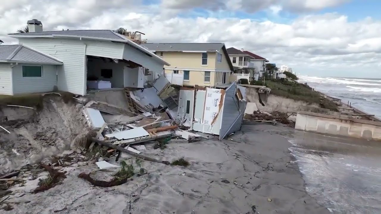 Daytona Beach / Volusia County FL Drone Footage Catastrophic Aftermath Damage  - 11/11/2022