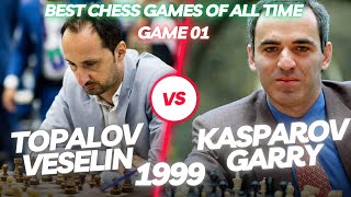 Best Chess Game Of All Time, 1: Kasparov vs. Topalov, Wijk aan Zee 1999. Pirc defence opening.