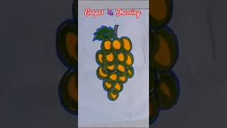 Learn How To Draw Grapes 🍇 Drawing Step By Step #grapesdrawing #drawingtutorial #shortsfeed #artist