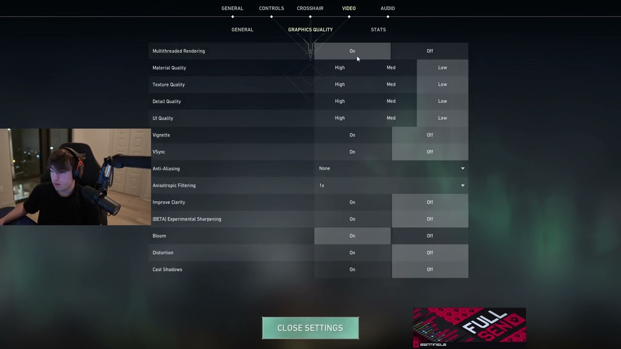 SEN dapr shows his settings