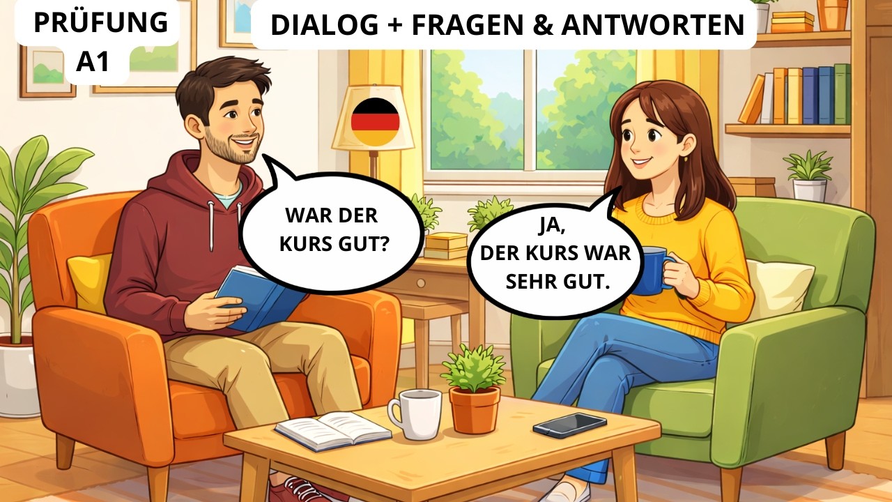 Deutsch A1 mündliche Prüfung bestehen – Dialog + Fragen & Antworten