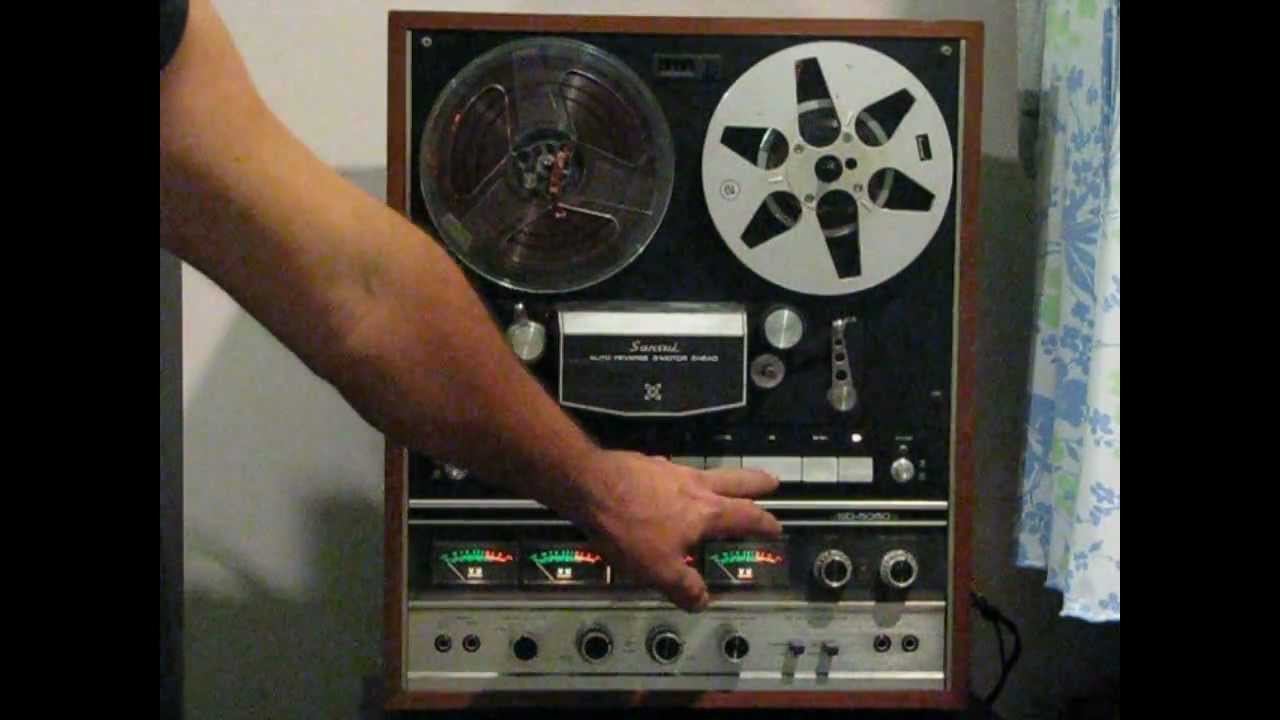 reel cable how Sansui  player to YouTube tape first test Reel  Reel 5050  SD