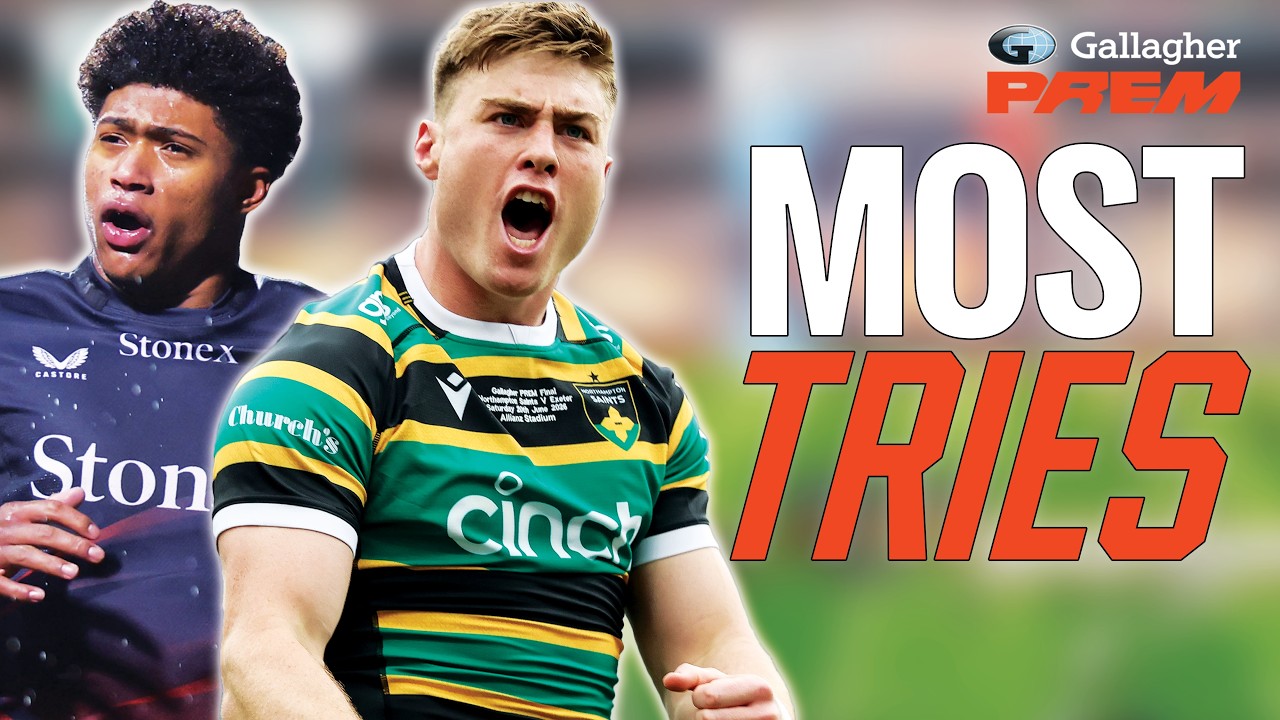 Top 6 Try Scorers | Gallagher PREM Rugby 2025/26