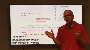 Section 5.7  Expanding Binomials with Pascal