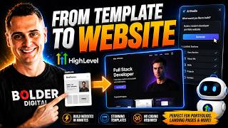 GoHighLevel AI Studio Portfolio Template Tutorial | Build a Website in Minutes