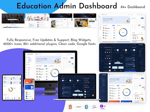 Education LMS Dashboard Admin Template