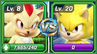 Sonic Forces Speed Battle - Movie Super Sonic vs Movie Super Shadow (android, ios) gameplay