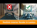 Realistic interior render in Lumion / step by step tutorial