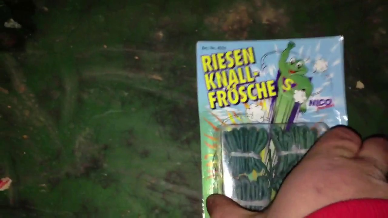 Blisterkarte Knall Frösche 'Nico Feuerwerk' | Rarität PyroBangerTV