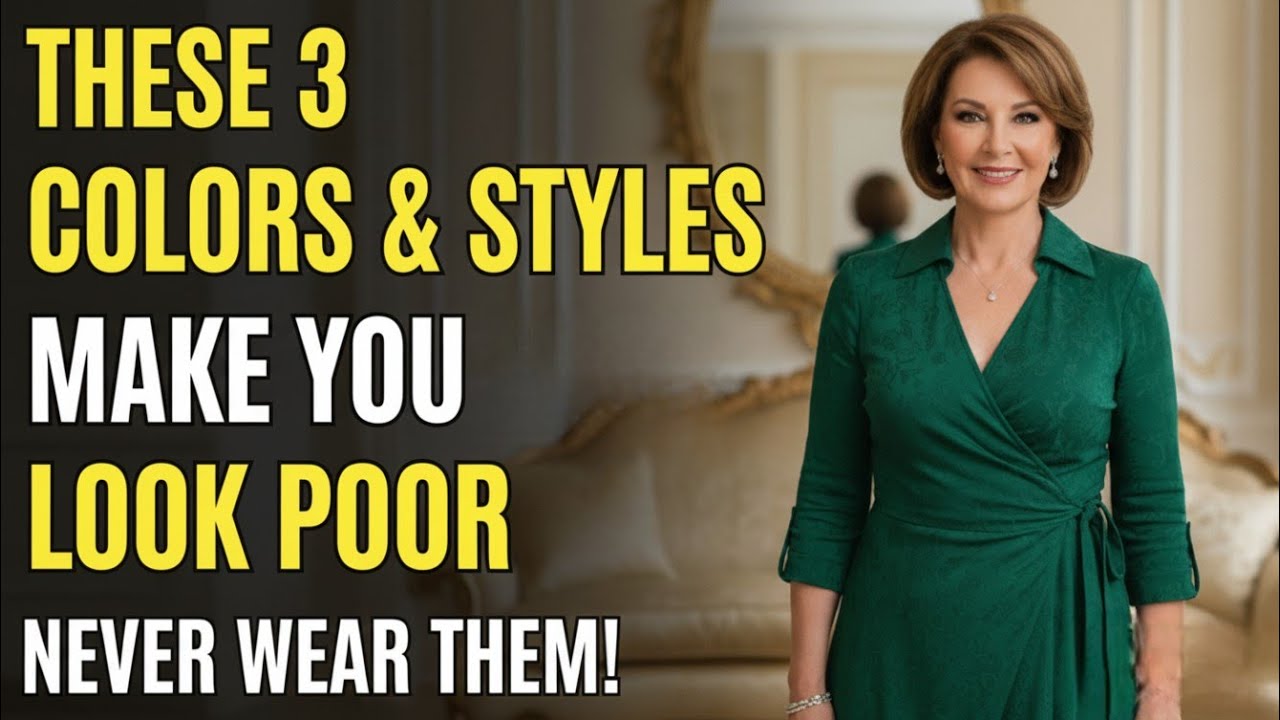 Прекратите носить эти 3 цвета и фасона после 60 лет (они мгновенно вас старят).