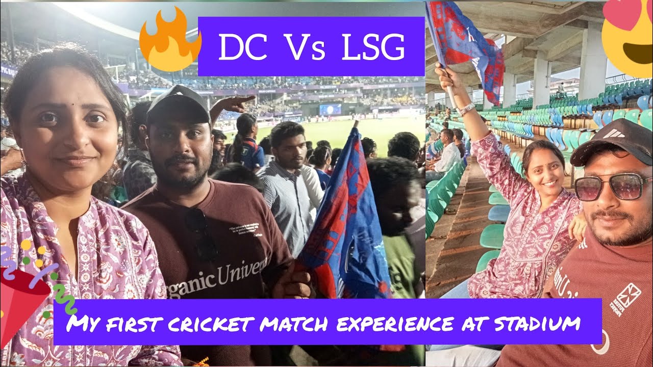 My First Cricket Match Experience In Stadium ❤️-Vizag 😍 - Telugu Vlogs 