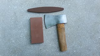 Tırpan Taşı Ve Makita Bileme Taşı Ile Ussu Balta Bilemek