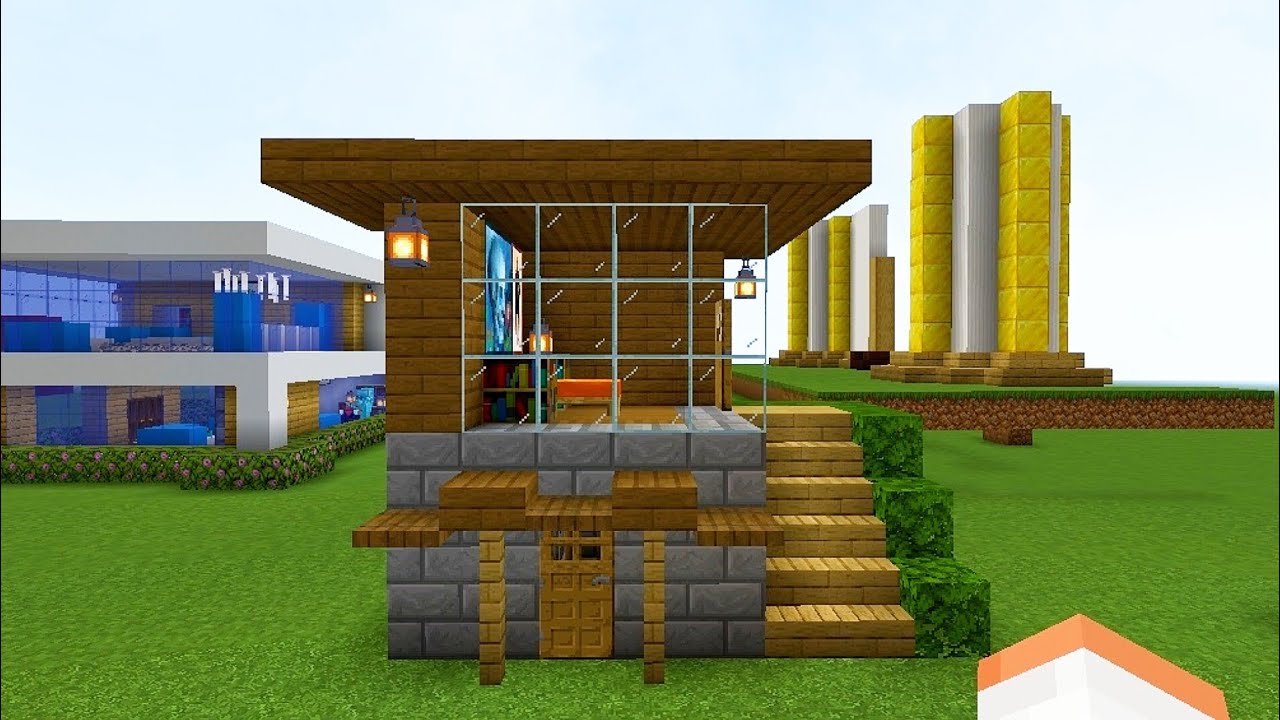 Minecraft:How to Build a Small Survival House🏠 Tutorial 