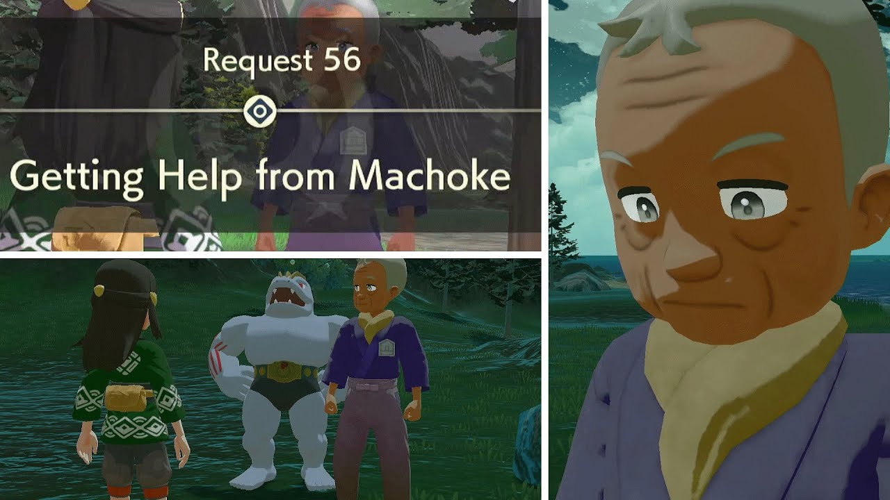 Request 56 | Getting Help from Machoke | Pokédex | Bosley | Research | Pokemon Legends: Arceus | PLA