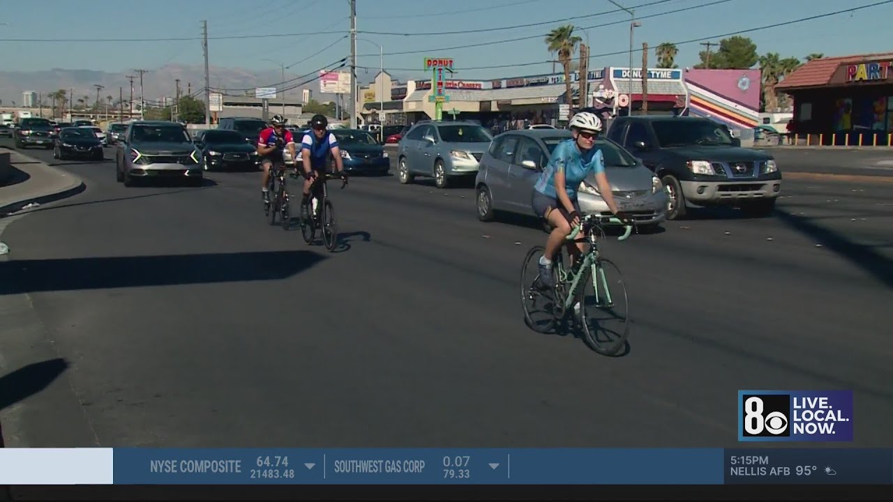 CCSD Police use laser sensor on bike to teach drivers how to share the road