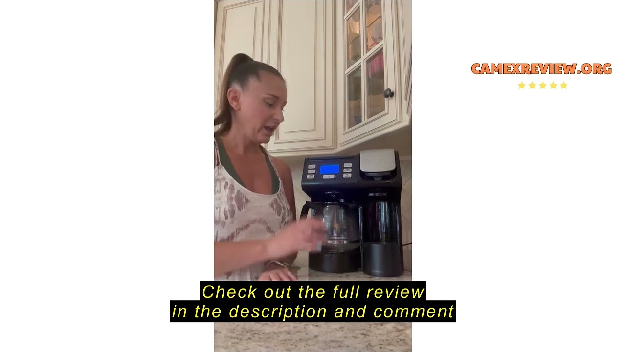 Review Hamilton Beach FlexBrew Trio 2-Way Coffee Maker, Compatible with K-Cup Pods or Grounds, Combo