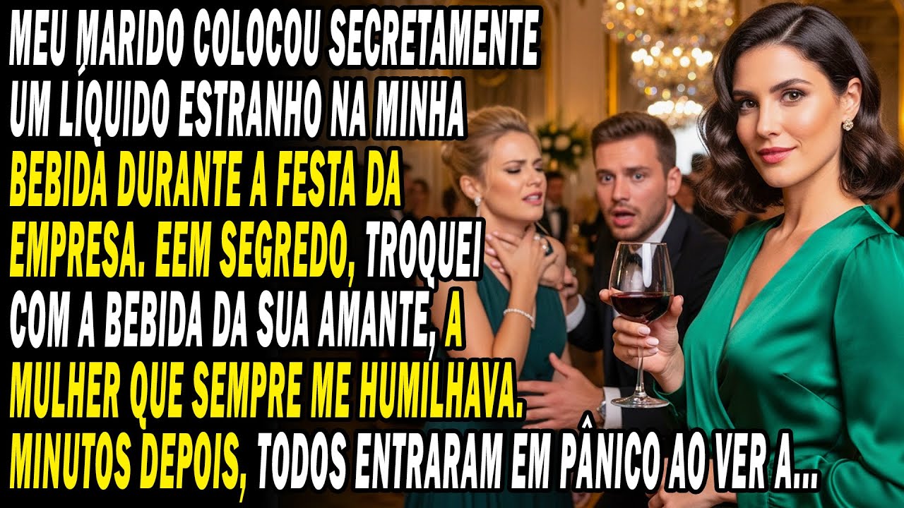 Troquei Meu Copo Pelo Da Amante Do Meu Marido🍷. Ela Beu O Líquido Estranho E Tudo Explodiu.