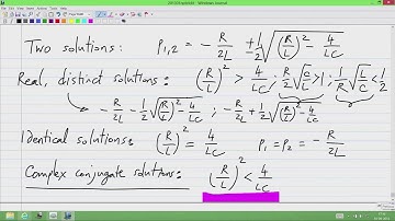 Second order natural response, Series and parallel RLC circuits, Differential equation-characterist