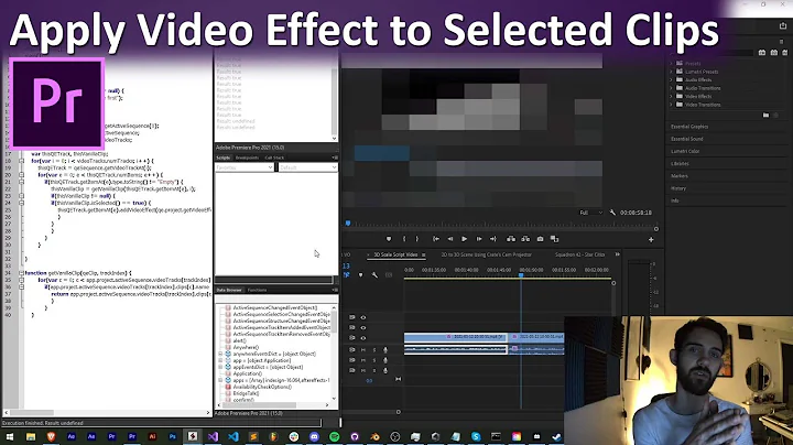 Premiere Scripting Tutorial: Apply Video Effect to Selected Clips