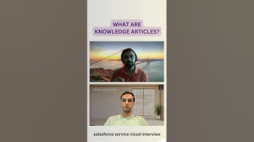 What Are Knowledge Articles in Salesforce Service Cloud? | Explained Simply! #salesforceinterview