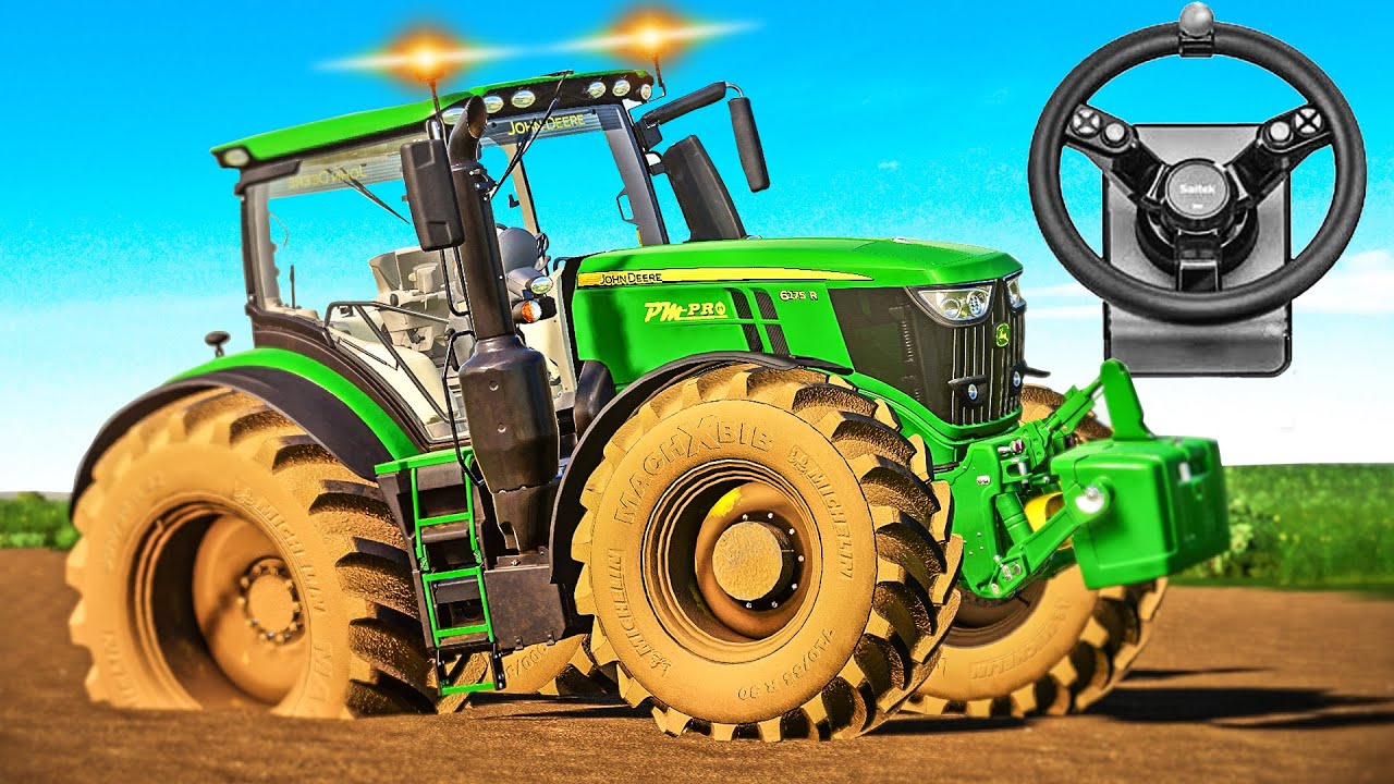 John Deere stuck in MUD... | LOGITECH SAITEK (WHEELCAM) - YouTube