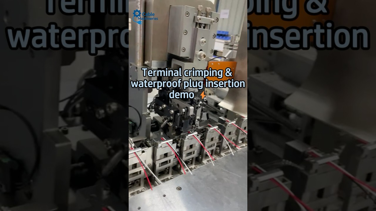 Terminal crimping & waterproof plug insertion demo