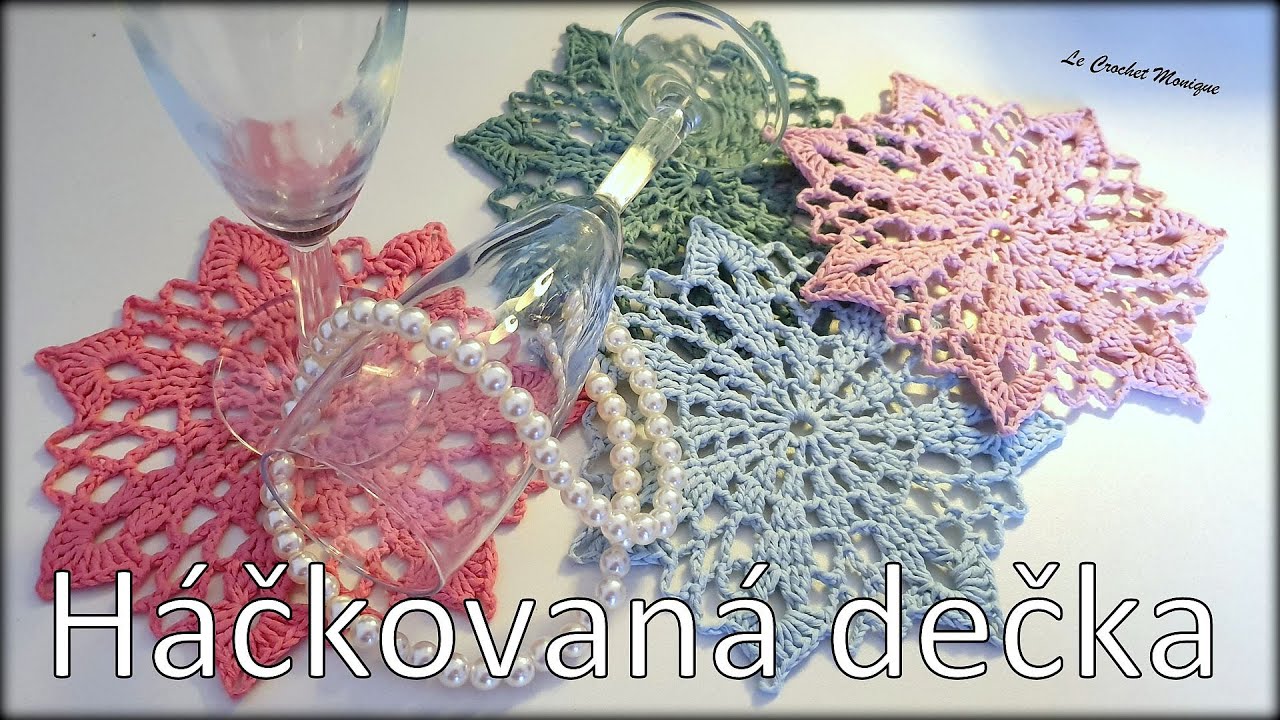 Jednoduchá háčkovaná dečka/Easy crocheted doily (english subtitles) -  YouTube