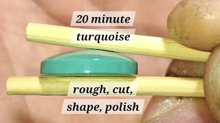 20 Minute Turquoise Quick Cab. #art #rocks #create #turquoise #asmr (loud).