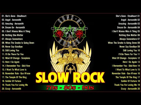 🔴 Aerosmith, Scorpions, Bon Jovi, Nazareth, Metallica - Top Slow Rock Of 80s 90s🔴