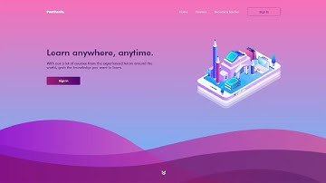 Colorful Landing Page Design using Adobe XD