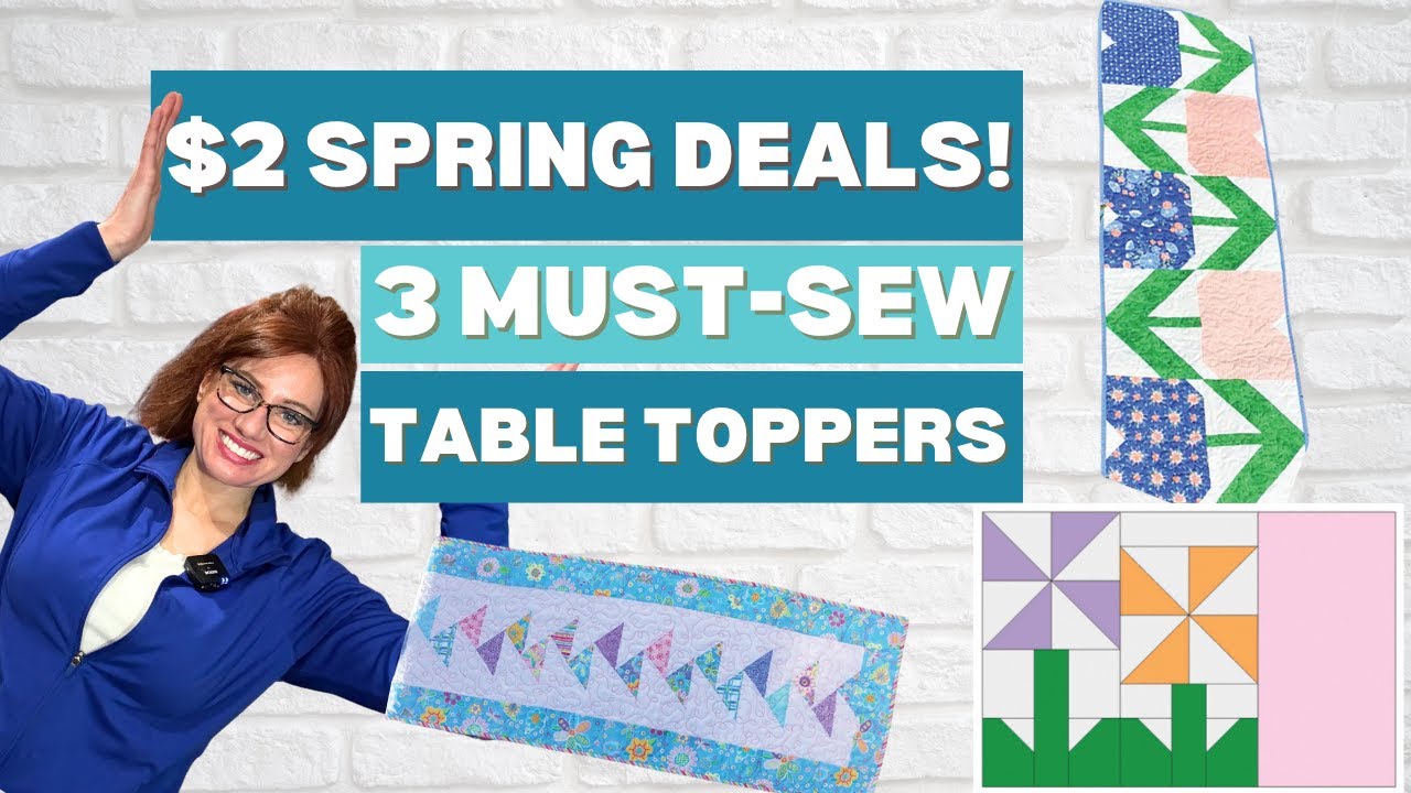 3 Best Spring Table Topper Quilt Patterns — Only $2 Each! - YouTube