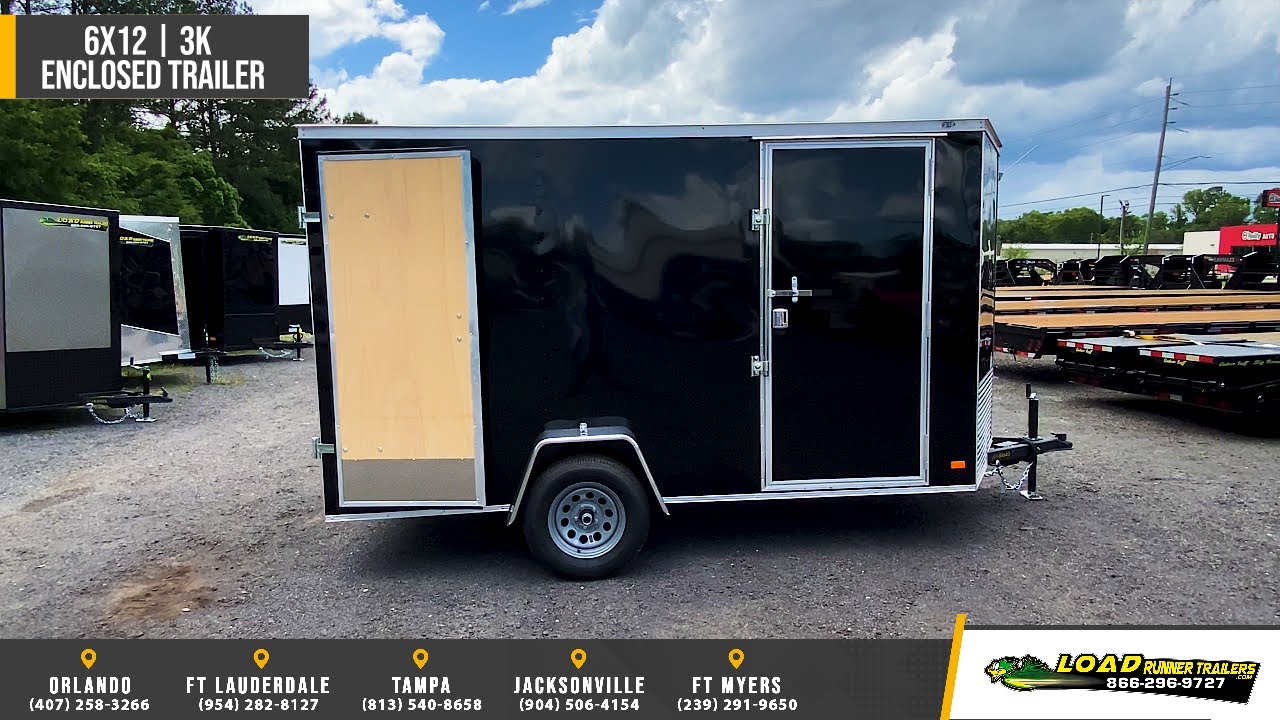 6x12 COVERED WAGON ENCLOSED Trailer offered by Load Runner Trailers