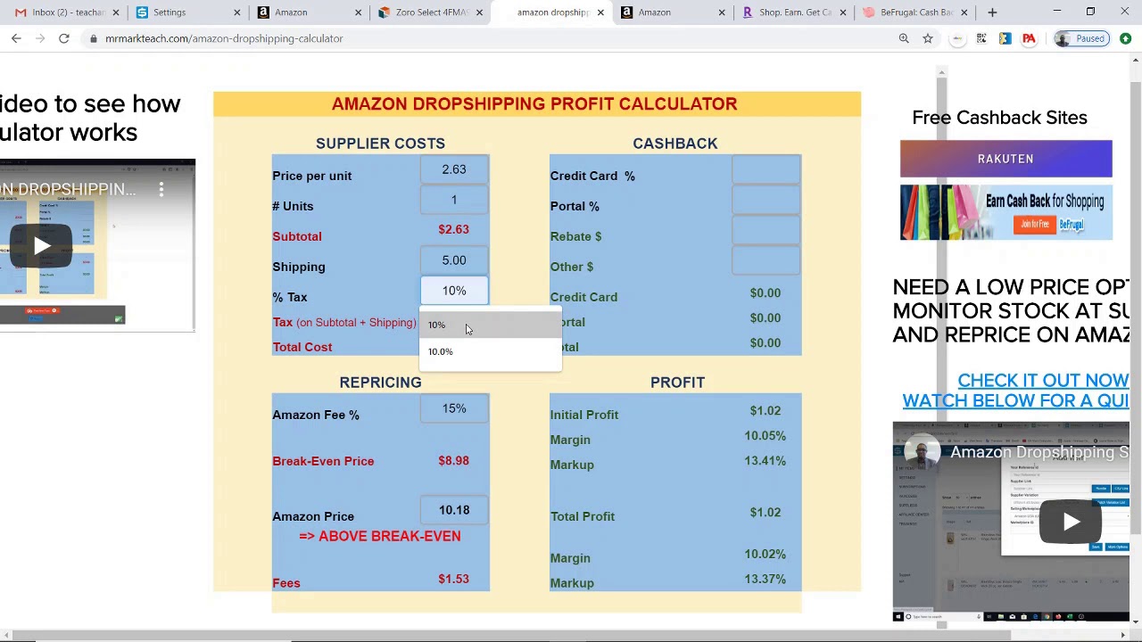 Determine Profitability, Create SKU, List Item for Amazon Dropshipping