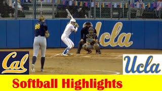 #20 California vs #12 UCLA Softball Game 1 Highlights, April 12 2024