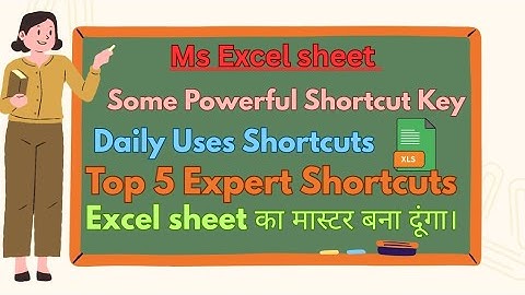 5 Excel Keyboard Shortcuts That Will Save You HOURS ||