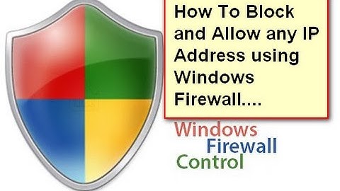 How to Block and Allow IP Addresses using Windows Firewall!!Easy Way!!