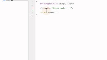Qt C++ 2   HelloWorld console mp4