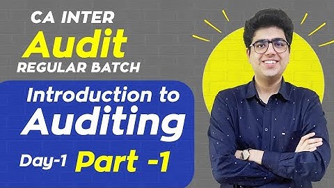 CA Inter Audit Regular Batch Demo | Day 1 Part 1 | Learn with Fun | CA Shubham Keswani (AIR 8)