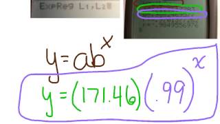 exponential regressions