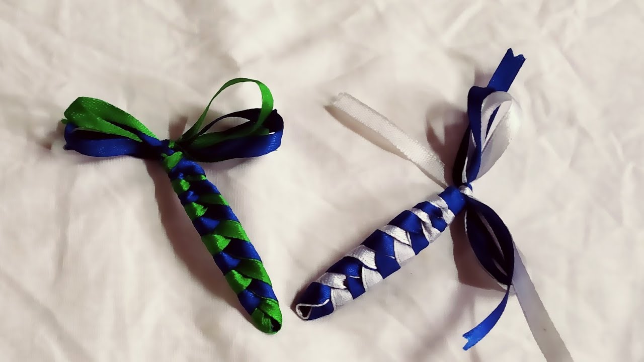 Braided Ribbon Hair Clips