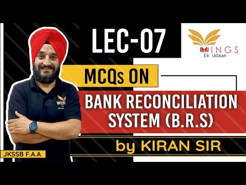 Lec 7 || MCQ on Bank Reconciliation Statement|| JKSSB||FAA|| SI|| MCQ 360 SERIES