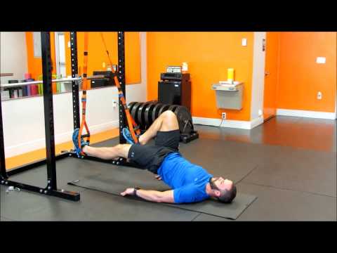 TRX Alternating Lying Hamstring Curls