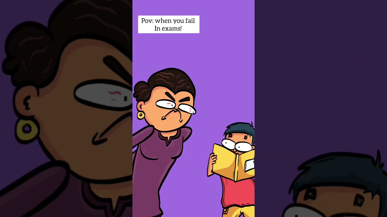 Parent Reaction | Fail in Exam | @bsscartoon | Animation