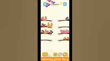bird sort color multilevel || IOS Android gameplay